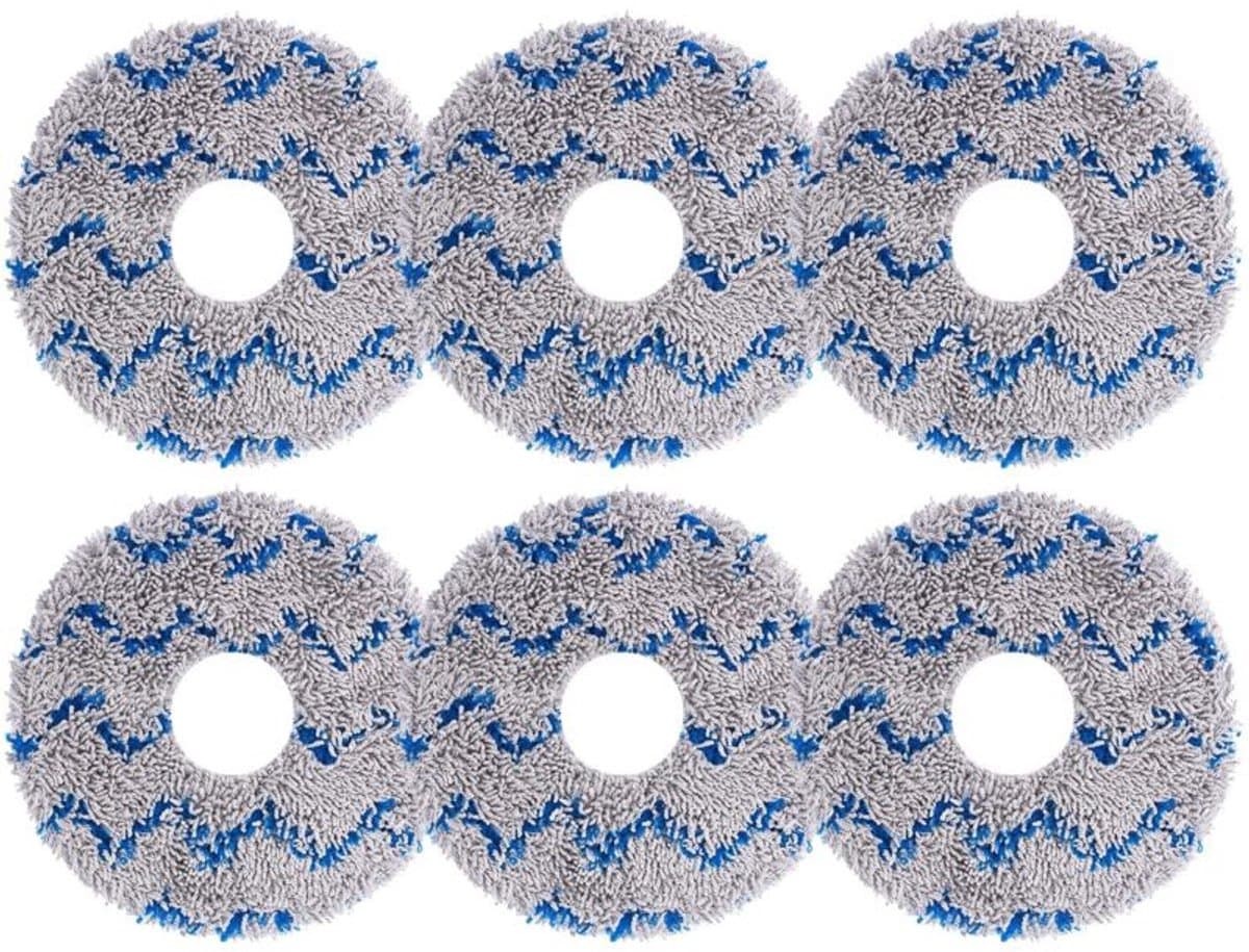 Geschikt voor Ecovacs Deebot X1, X1 Omni Turbo, X1 Plus, T10, T20, T20 Max en T20 Pro stofzuigers - 6-pack Geschikt voor schoonmaakdoekjes.