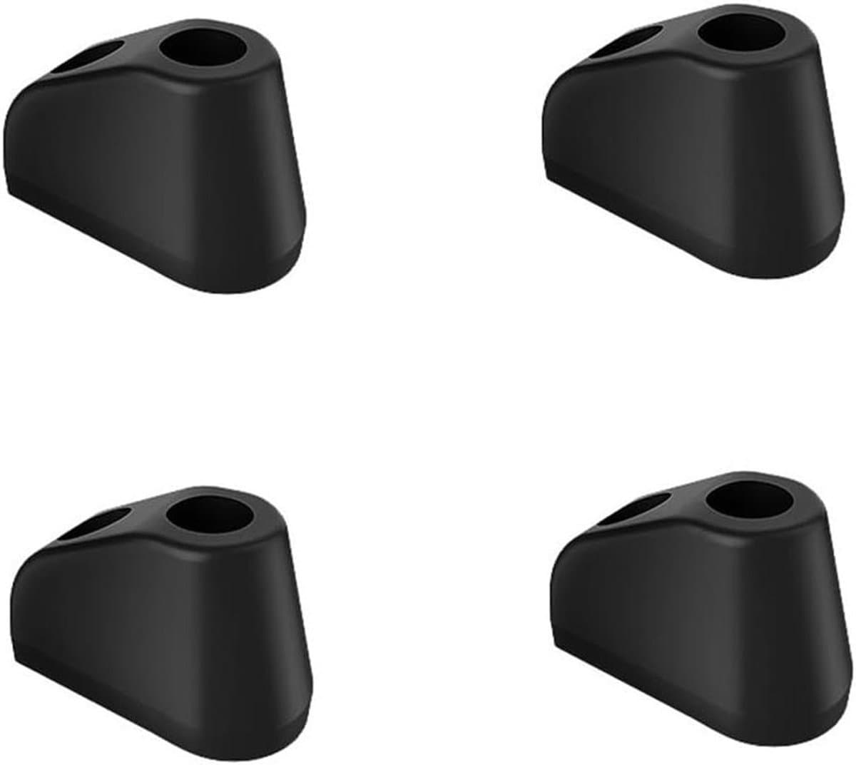 Luidspreker Basis - Demper Voetjes - Apparatuur Beschermen - Antislip Silicone - 4 Stuks - Zwart