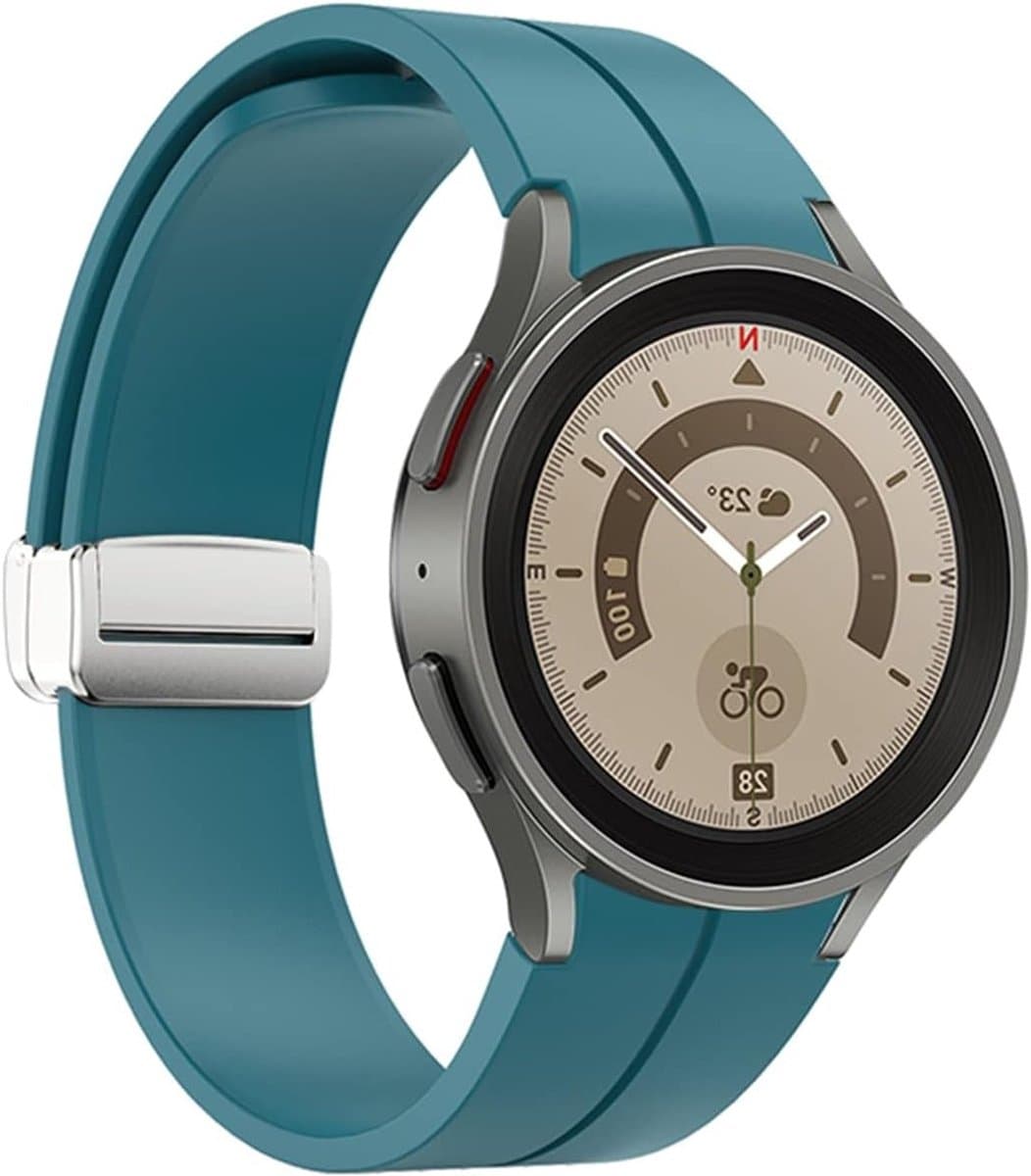 Siliconen Horlogeband voor 20mm Smartwatches, Lichtgewicht en Waterdicht, Geschikt voor Galaxy Watch 4 en 5, Comfortabele Polsband voor Dagelijks Gebruik