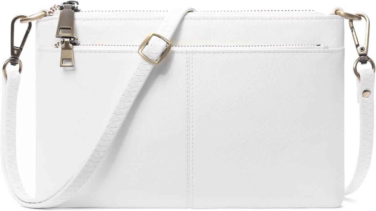 Elegante Schoudertas voor Dames van Veganistisch Leer met Verstelbare Riem