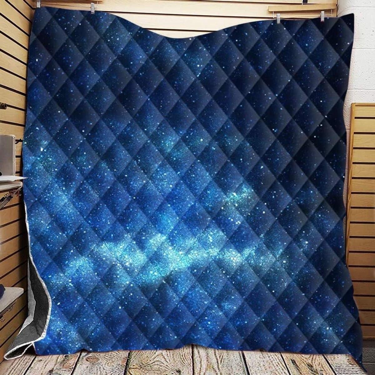 Gewatteerde Deken - Sprei Plaid - Decoratief Gebruik - Zacht Katoen Voering - 150x200cm - Multicolor Sterren