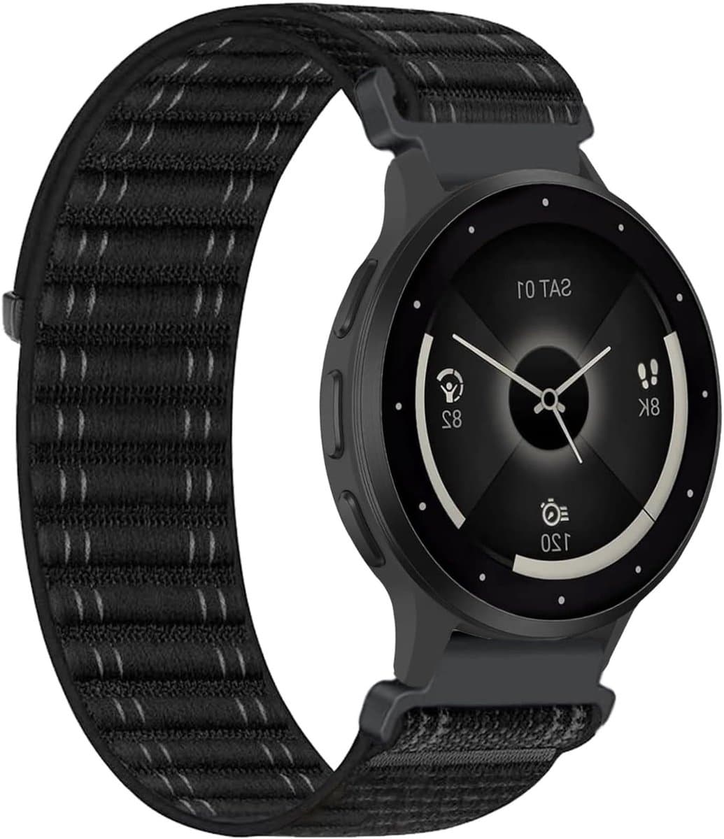 Nylon Horlogeband 18mm voor Sporthorloges, Geschikt voor Garmin Venu 4, Vivoactive 4S en Fossil Gen 6, Duurzaam en Comfortabel voor Dames en Heren