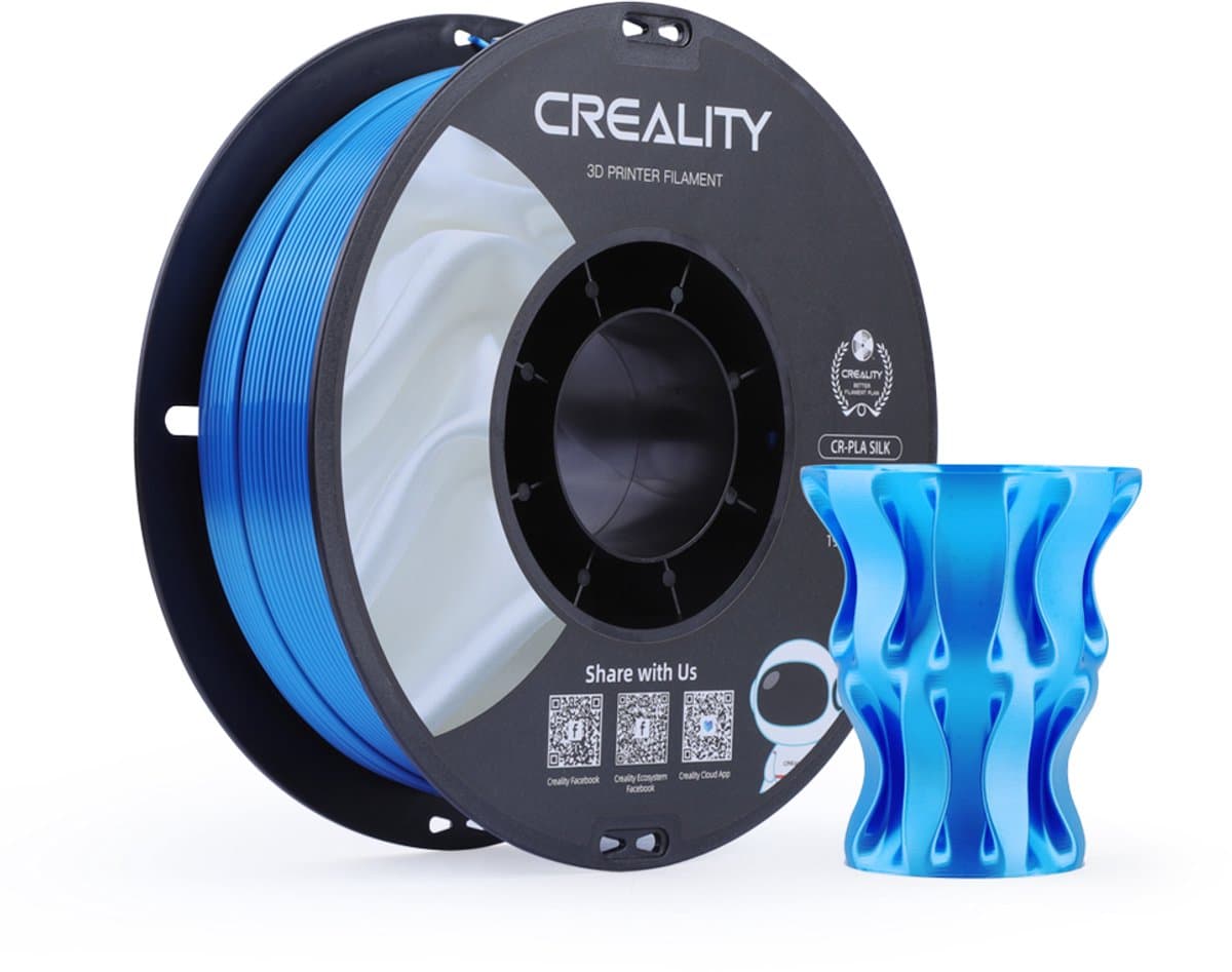 3D Filament Creality PLA 1.75mm Silk blauw 1kg