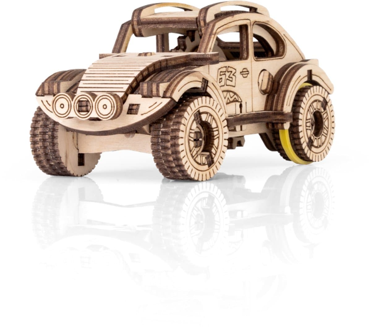 Eco Wood Art Modelbouwpakket Buggy - 3D Puzzel - Miniatuur Bouwpakket Volwassenen - DIY - Knutselen - Hout