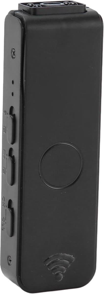 Verborgen Draagbare Camera 1080P HD 180 Graden Draaibare Lens - Magnetische Adsorptie - Wetshandhaving Beveiligingsagent (zwart)