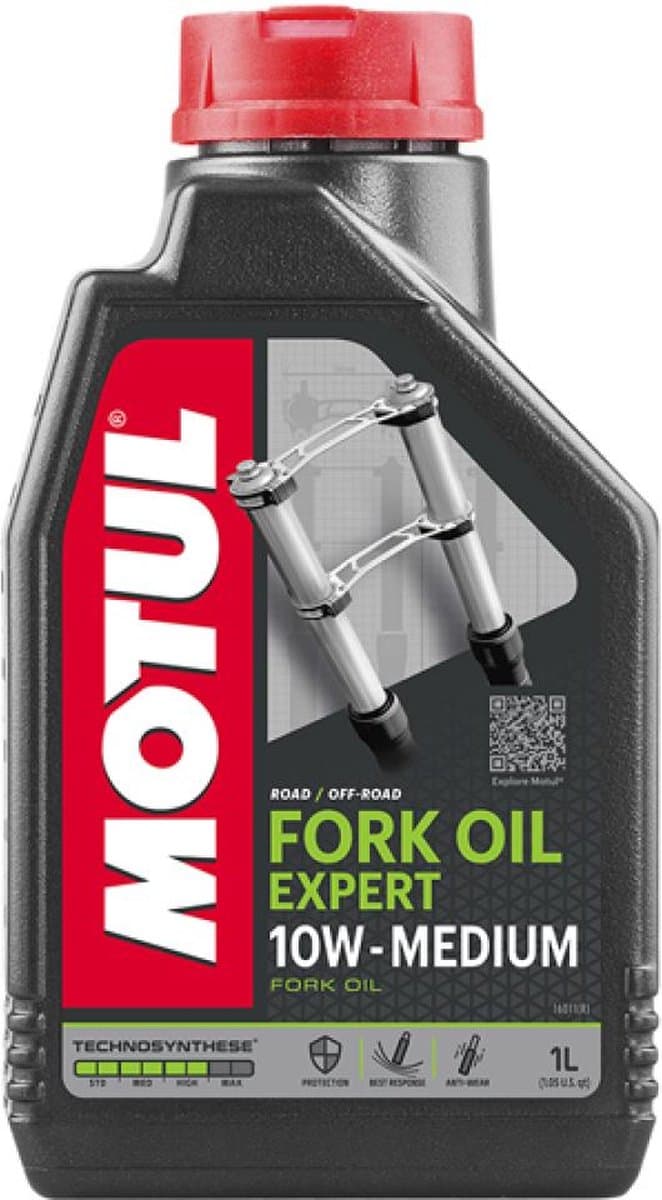 olie voorvork motul expert medium sae 10w technosynthese 1l pour moto