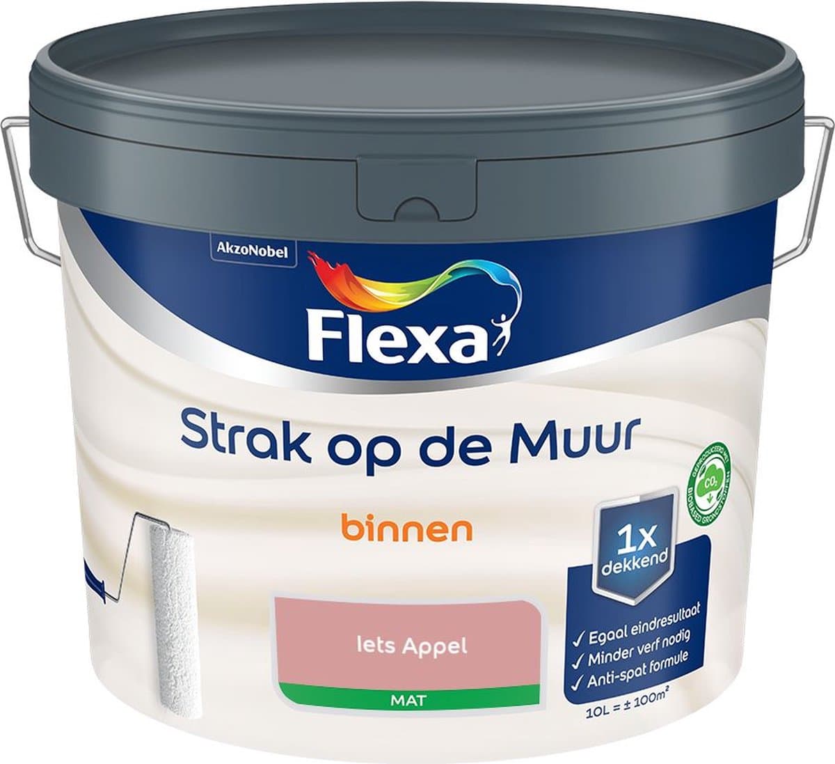 Flexa - Strak Op De Muur Binnen Mat - Iets Appel - Mengverf - 10 L
