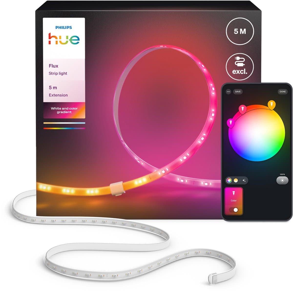 Philips Hue Flux LED Strip 5 meter Verlengstrip
