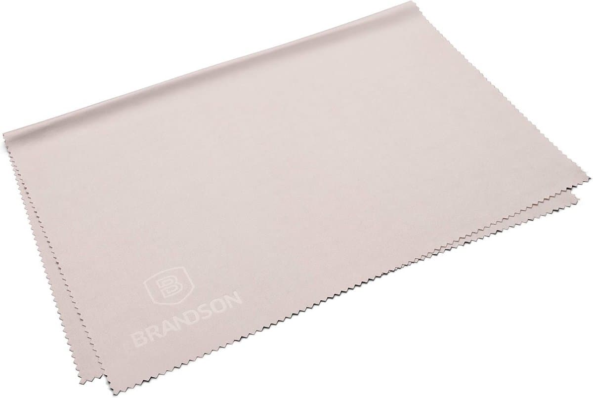 XXL Microvezeldoek 40x30 cm Grijs - Stofvrij Reinigen voor Bril, Telefoon, Lens en Scherm