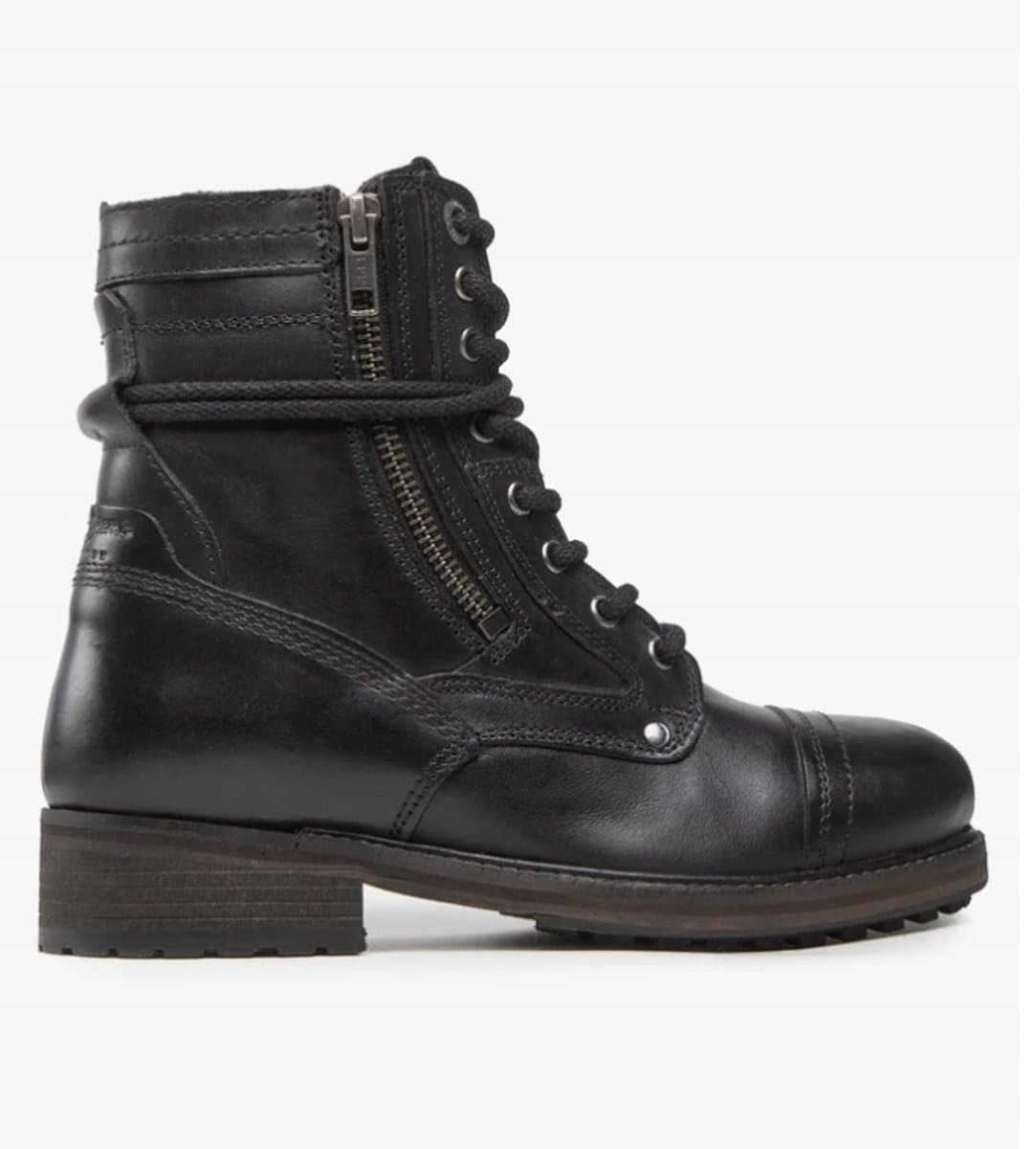Pepe Jeans - Dames Enkelboots - Zwart - Leer - Maat 41