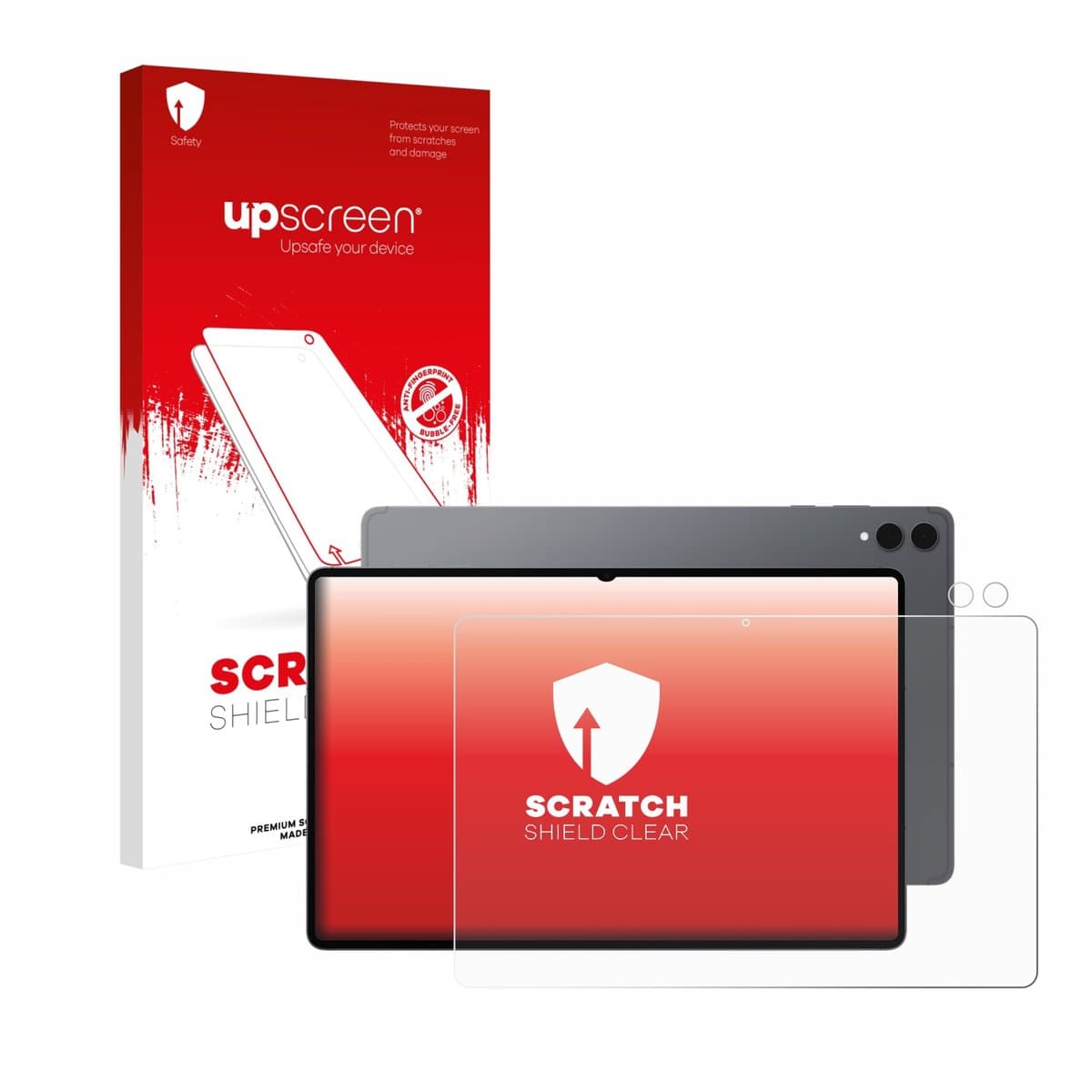 upscreen - Screenprotector voor Samsung Galaxy Tab S11 Ultra (Voor+Camera) - Folie Beschermfolie transparant