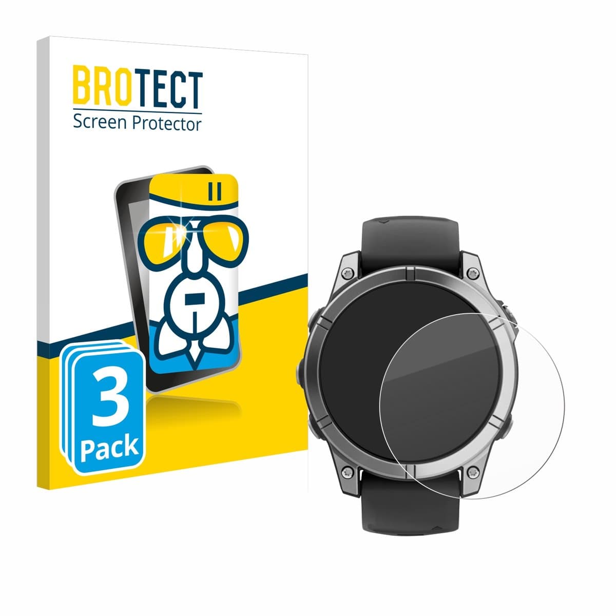 Screenprotector 3 Stuks voor Garmin Fenix E Beschermglas transparant