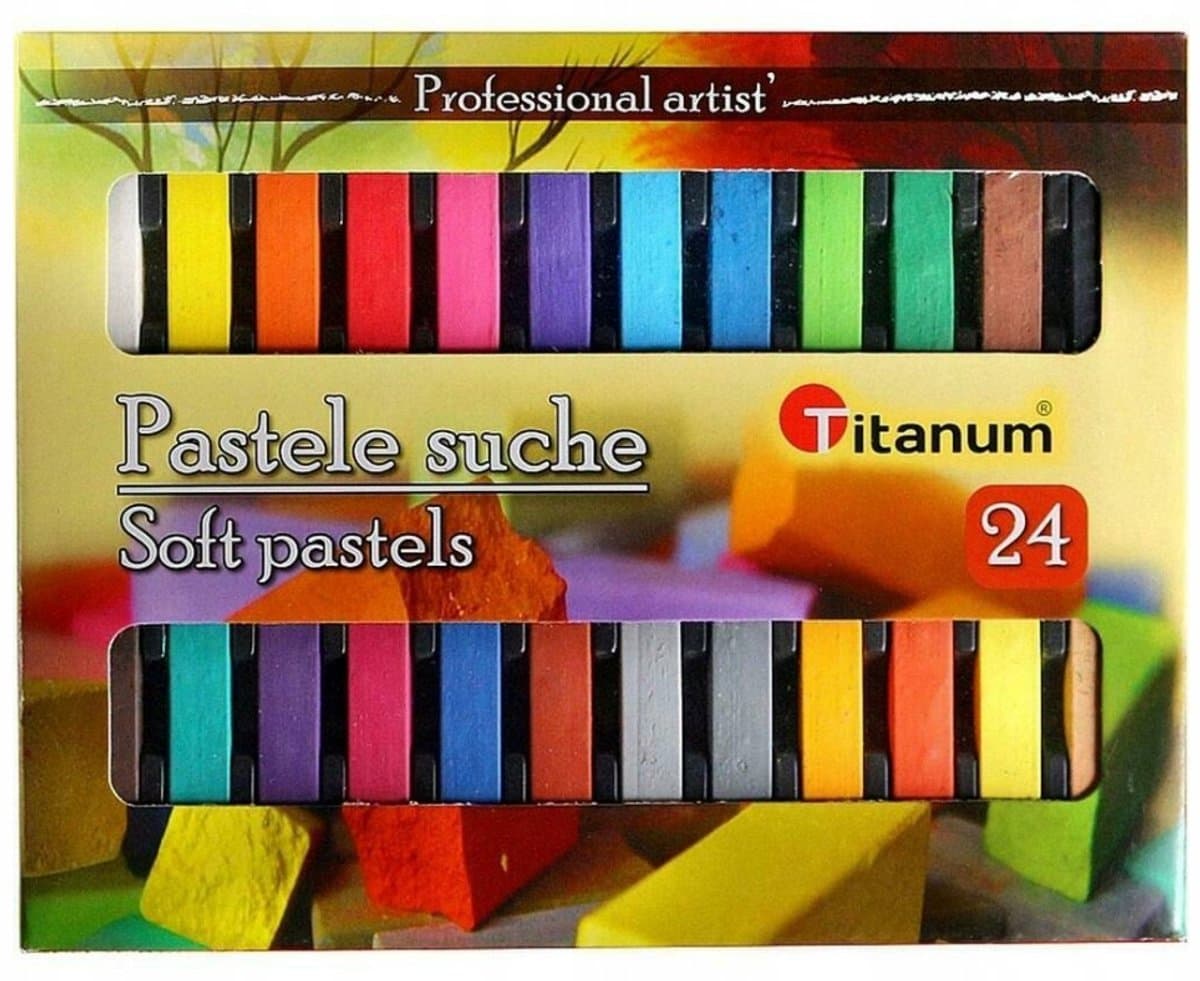 Droge Pastels 24 kleuren - Professioneel tekenmateriaal