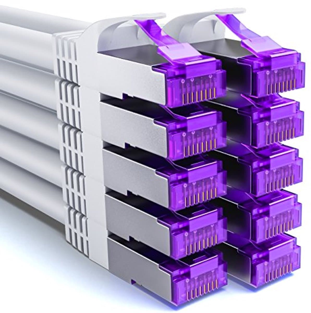CAT7 Netwerkkabel 0,25m - 10 Gigabit RJ45 Ethernetkabel voor Hoge Snelheid