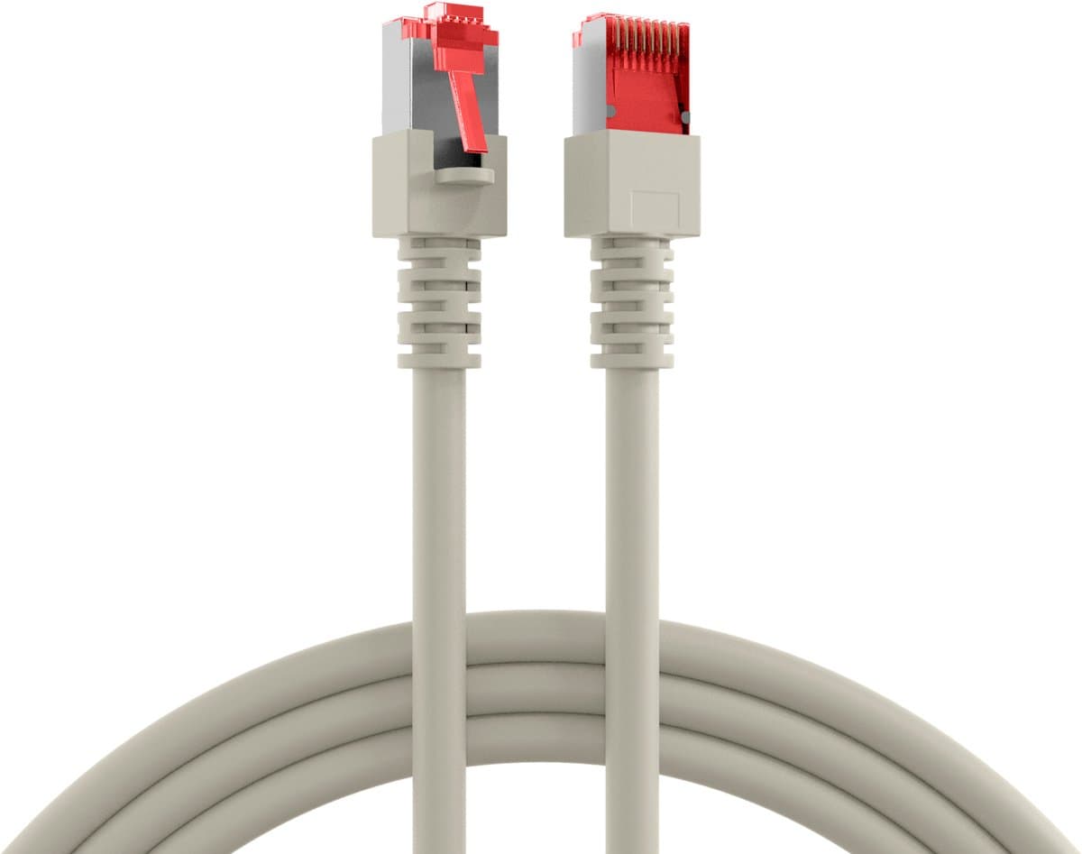 EFB Elektronik K5510.0,15 RJ45 Netwerkkabel, patchkabel CAT 6 S/FTP 15.00 cm Grijs Vlambestendig, Snagless 1 stuk(s)
