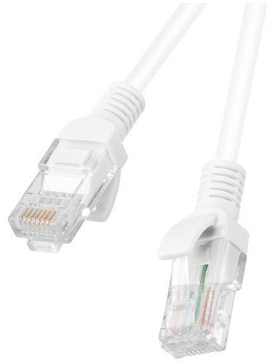 Stevige UTP-netwerkkabel categorie 5e Lanberg PCU5-20CC-0300-W Wit 3 m