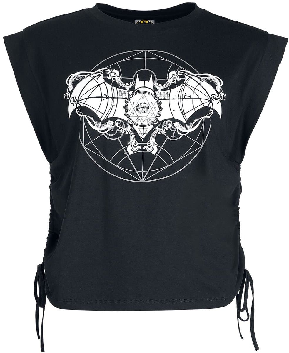 Batman Logo - Gothic Dames Top - zwart - XL