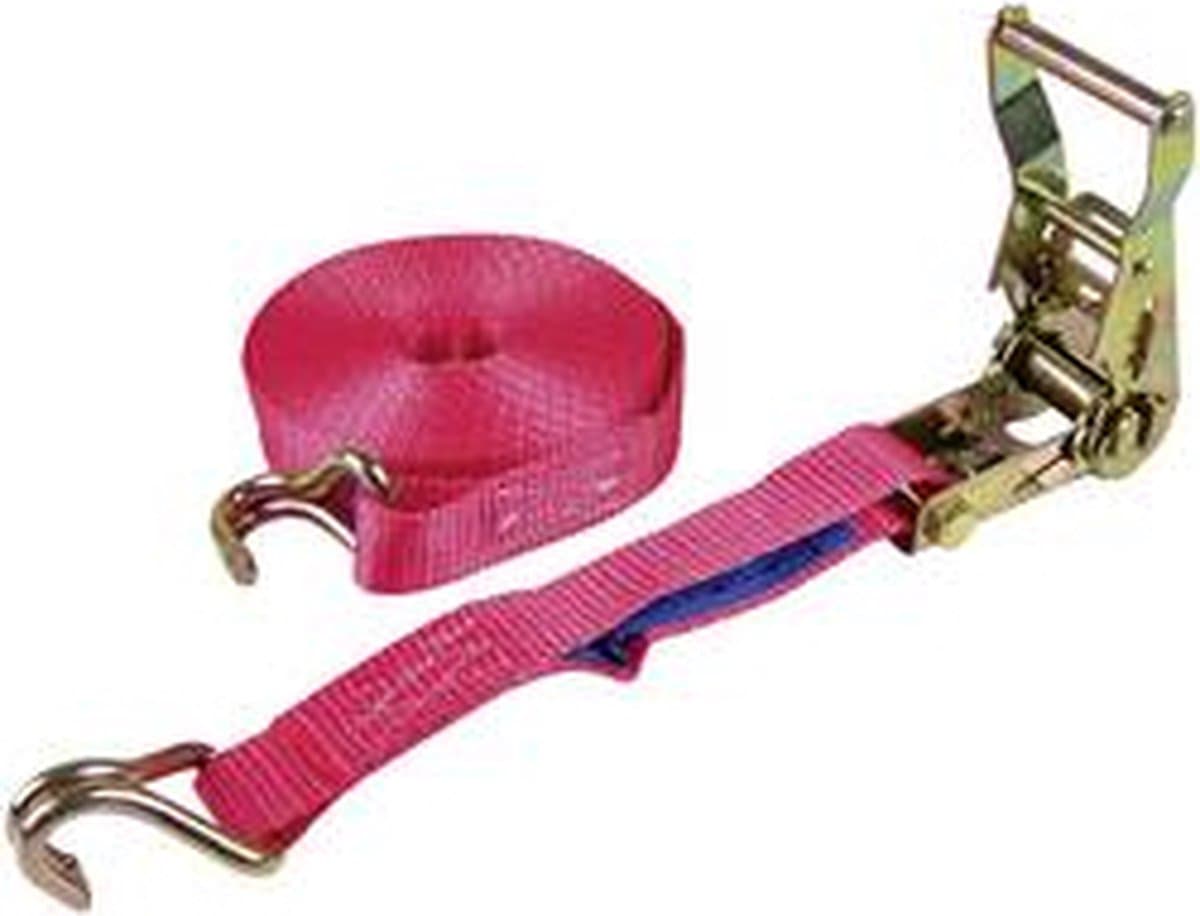 Berger & Schröter 60035 Spanband (tweedelig) Trekkracht (lc) vastbinden (enkel/direct): 750 daN (l x b) 6 m x 25 mm Rat