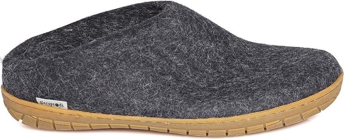 Glerups Slipper met rubber zool-Zwart-39