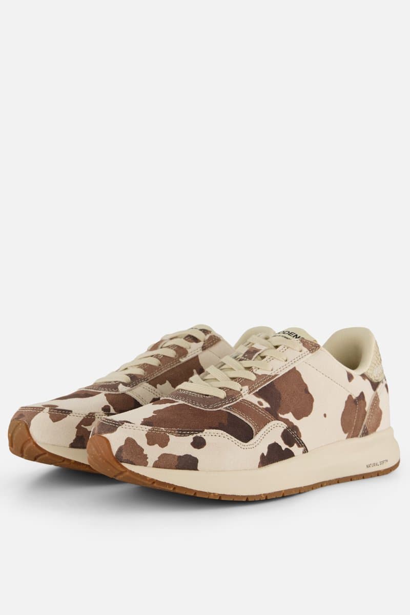 Woden Nicoline Cow Sneakers beige Suede - Dames - Maat 37
