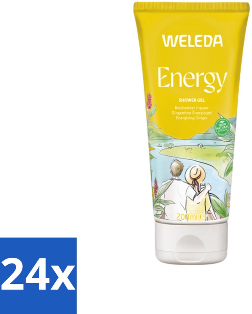 WELEDA - Douchegel Aroma Shower Energy - 200 ml - Voordeelverpakking - 24 stuks