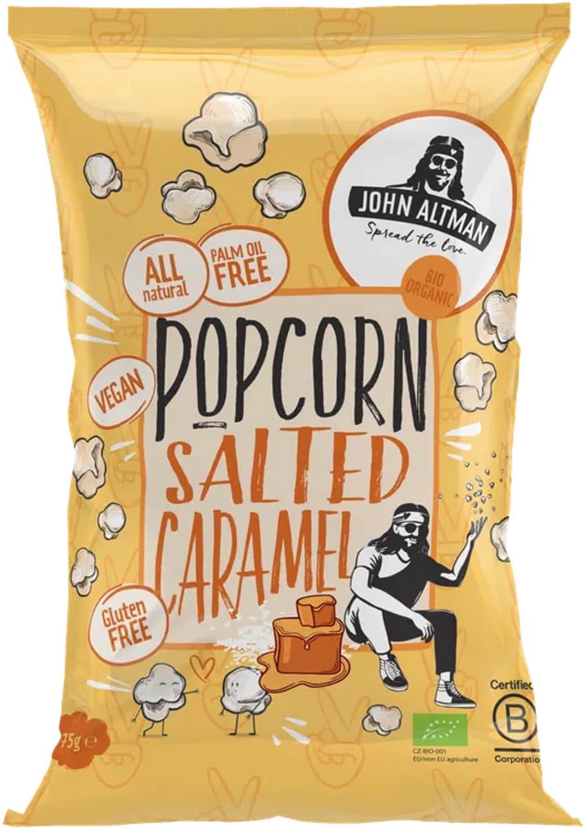 John Altman Popcorn salted caramel bio 75 Gram