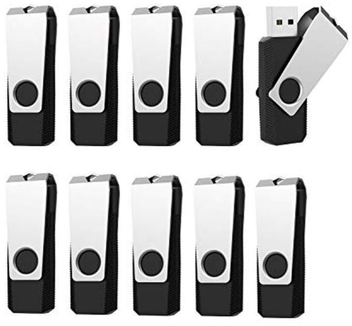 8GB USB-Sticks - 10 stuks Draaibaar Geheugenstick voor Computer, Laptop, TV en Autoradio