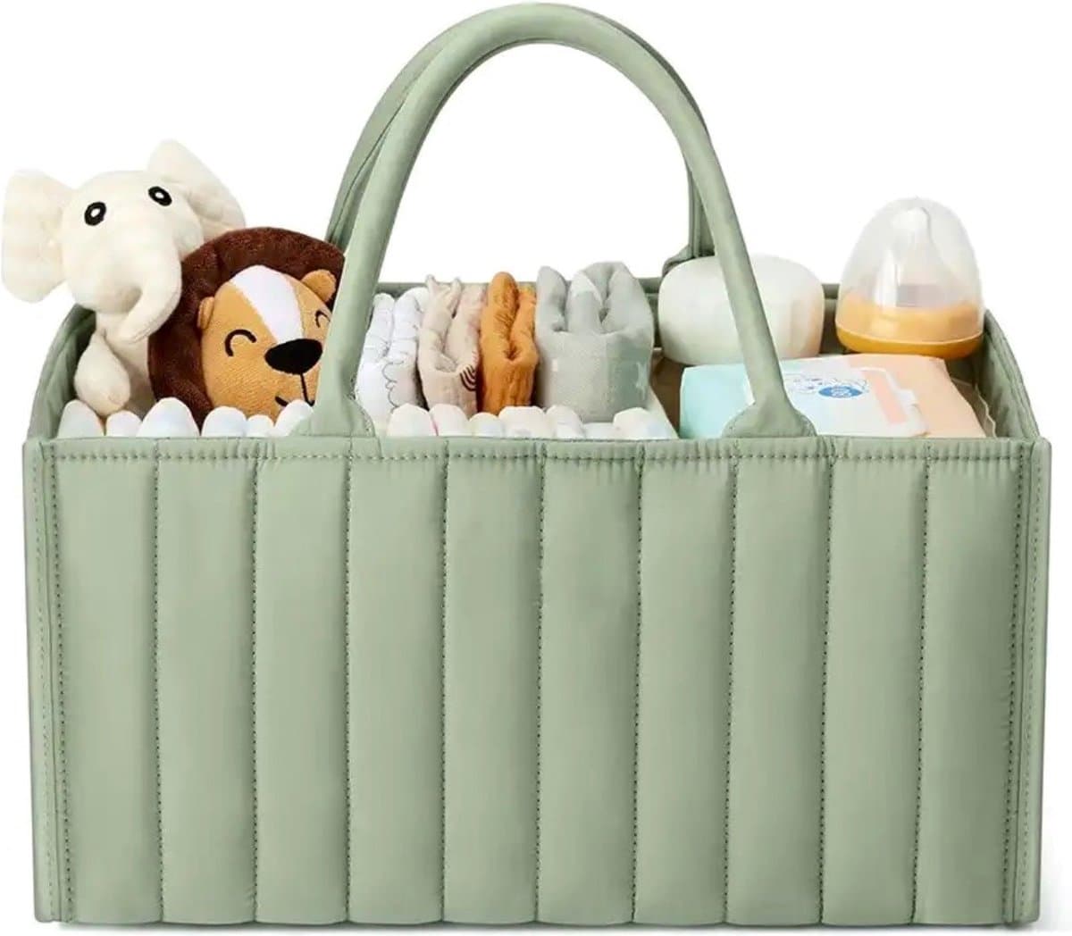 KimDo - luiertas baby - Groen - verzorgingstas - organizer luiers - uitneembare schotjes - Kraamcadeau