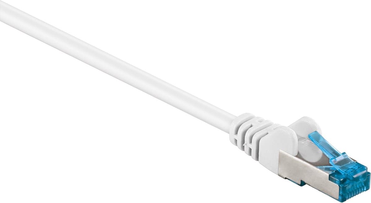 Goobay - S/FTP netwerkkabel - CAT6a - Wit - 0,25 meter