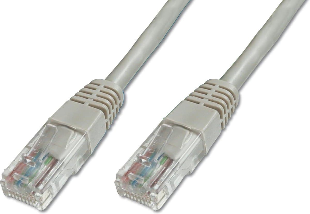 Digitus DK-1511-015 RJ45 Netwerkkabel, patchkabel CAT 5e U/UTP 1.50 m Grijs Verdraaide paren 1 stuk(s)