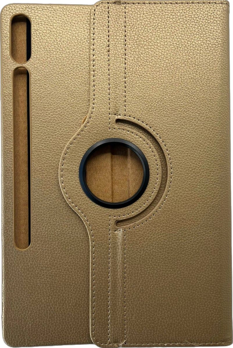 Draaibare Tablet Hoes - Geschikt voor Samsung Galaxy Tab S9 Plus Hoes - Goud