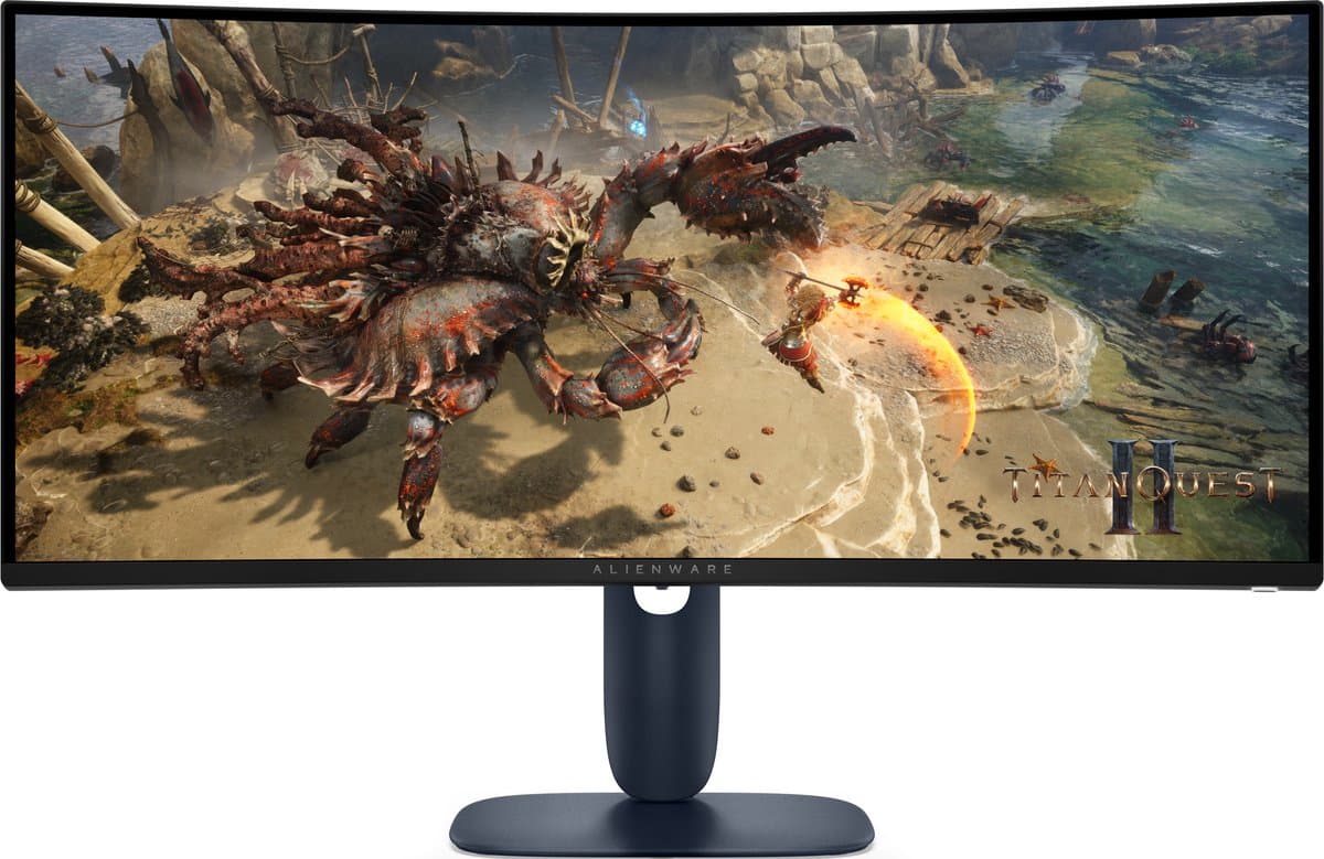Alienware AW3425DWM computer monitor 86,4 cm (34") 3440 x 1440 Pixels Wide Quad HD LCD Zwart, Blauw