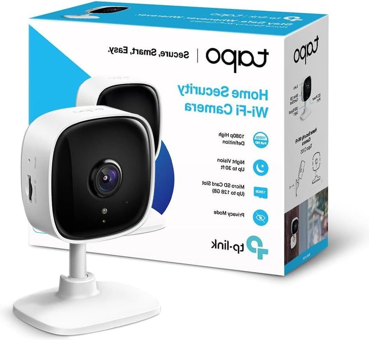 Spy Camera - Bewakingscamera - Spycam TP-Link C100 kubus IP-beveiligingscamera - Binnen - 1920 x 1080 Pixels
