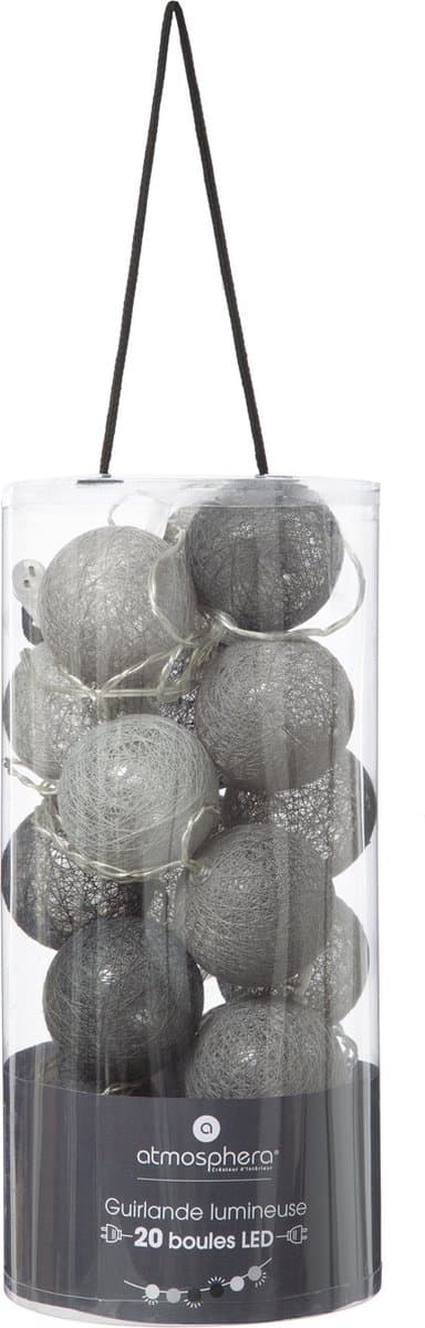 Atmosphera LED Slinger - 20 Ballen, 6 cm, Meerkleurig