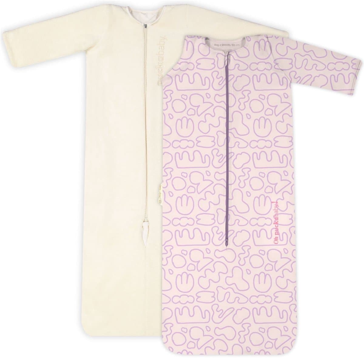 Puckababy Bag 4 Seasons slaapzak baby (6m-2.5j) - Grafitti Clouds - TOG 0.25-2.0 - 4 seizoenen