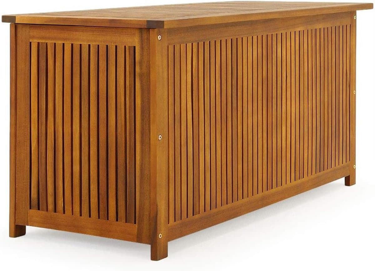 GTB® Hout Tuinberging - Tuinkast - Opbergdoos - Bruin - ‎120cm x 55cm x 60cm