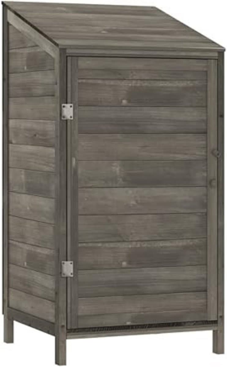Zylo® Tuinberging Hout - Tuinhuis Hout - Tuinkast Hout - Antraciet - 52cm x 55xm 112cm
