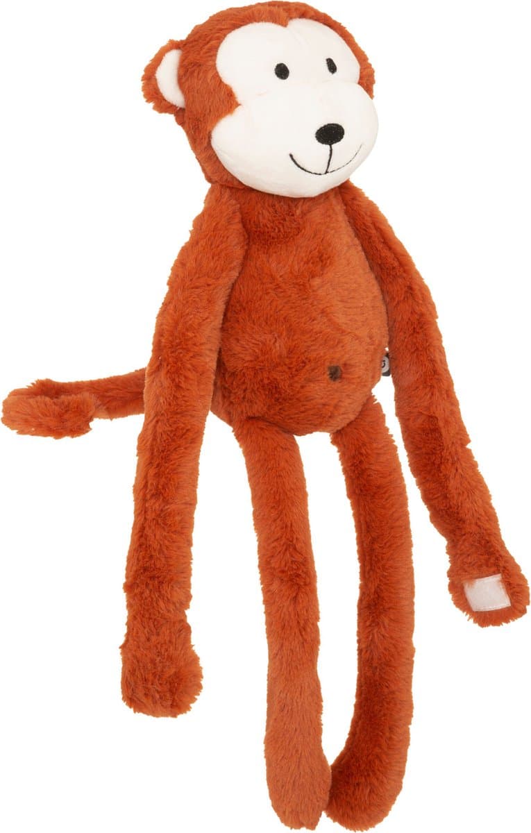 Atmosphera for kids Knuffel Aap Joris - Pluche knuffeldier met velcro aan armen