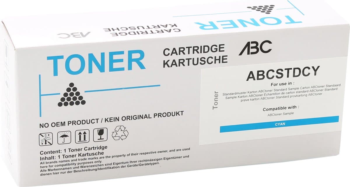ABC huismerk toner XXL geschikt voor Brother TN249C Cyan 4000 paginas HL-L8230cdw HL-L8240cdw MFC-L8340cdw MFC-L8390cdw