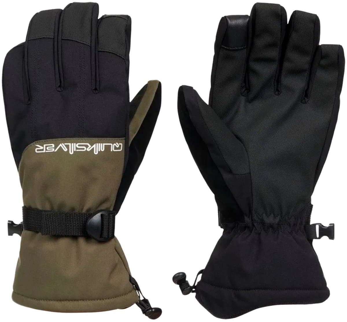 Quiksilver Mission Handschoenen Bruin,Zwart M Man