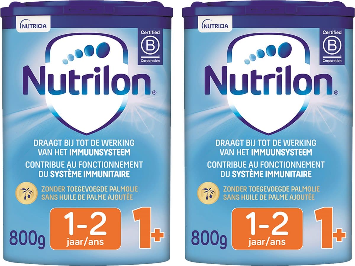 Nutrilon 1+ - Peuter Groeimelk Kinderen Vanaf 1 jaar - Babymelk in Poeder voor Flesvoeding - 2 x 800g