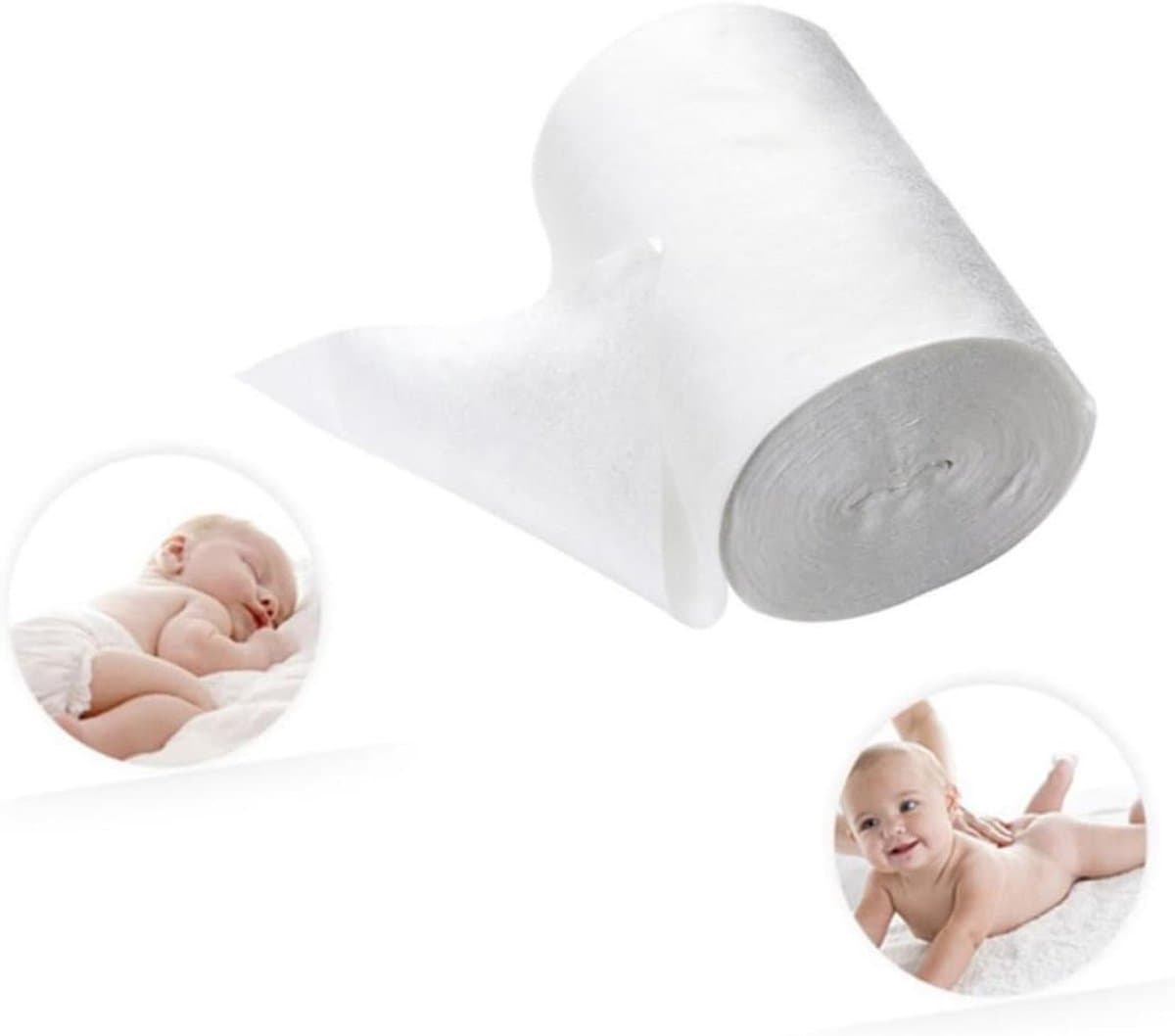 Baby Luiers - Inlegvellen Luiers - Hygiënisch Luiers - Biologisch Afbreekbaar - 100 Stuks - Wit
