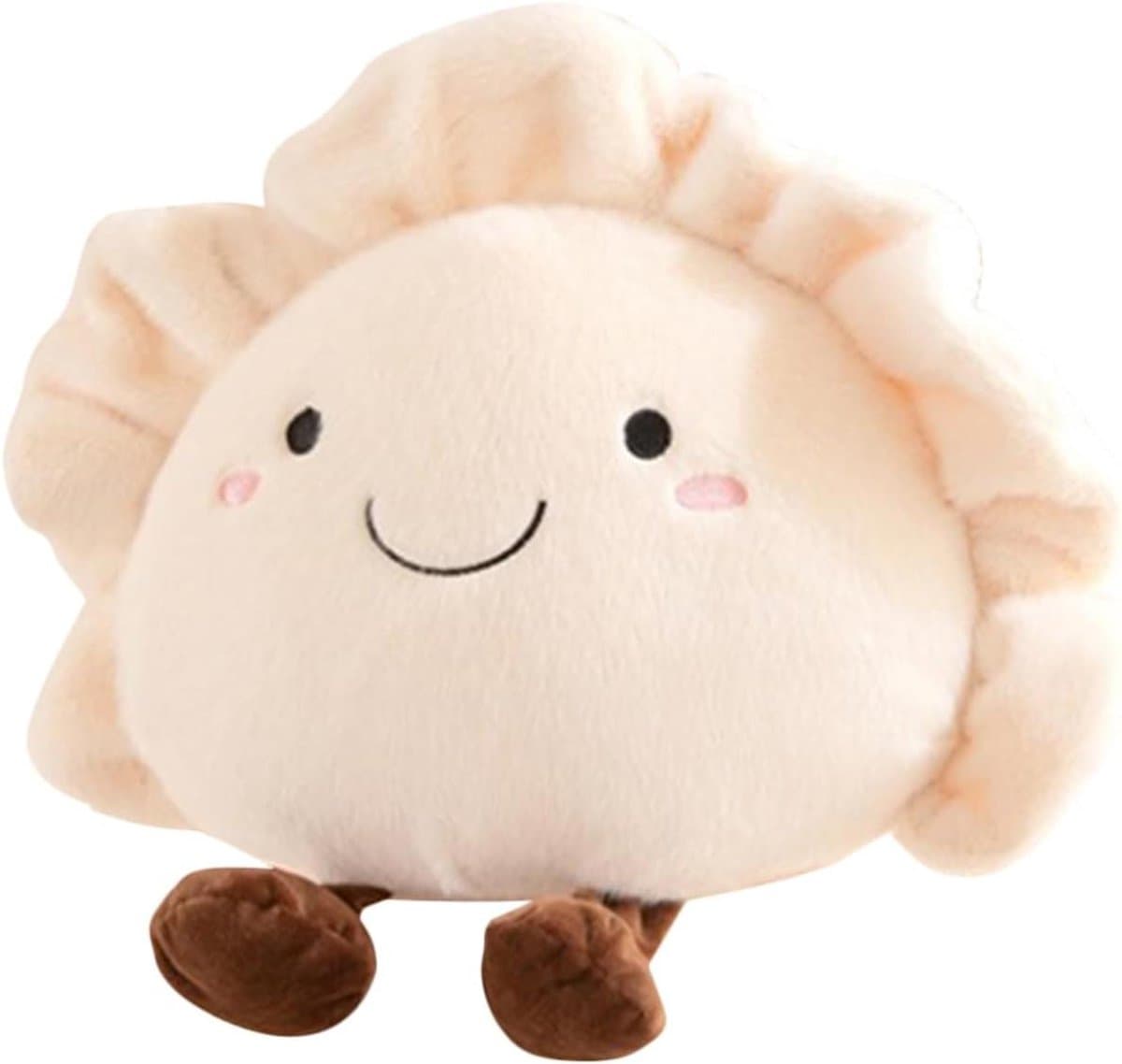 Pluche Knuffeldier - Kussen Dier - Decoratie en Comfort - Levensmiddelvorm Ontwerp - 50 cm - Wit