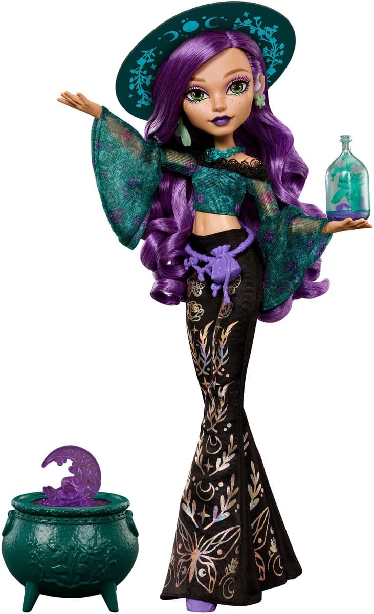 Moonspell Magic van Monster High - Willow Thorne modepop - Nature Witch met accessoires