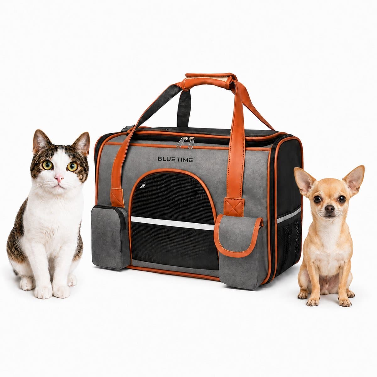 BlueTime - Draagtas Hond - Draagtas Kat - Hondentas - Kattentas - Reismand kat - Reistas hond - Draagzak kat - Reistas kat - Reismand hond - Draagzak kat - Reismand Kat - Draagzak Hond - Rugzak Hond