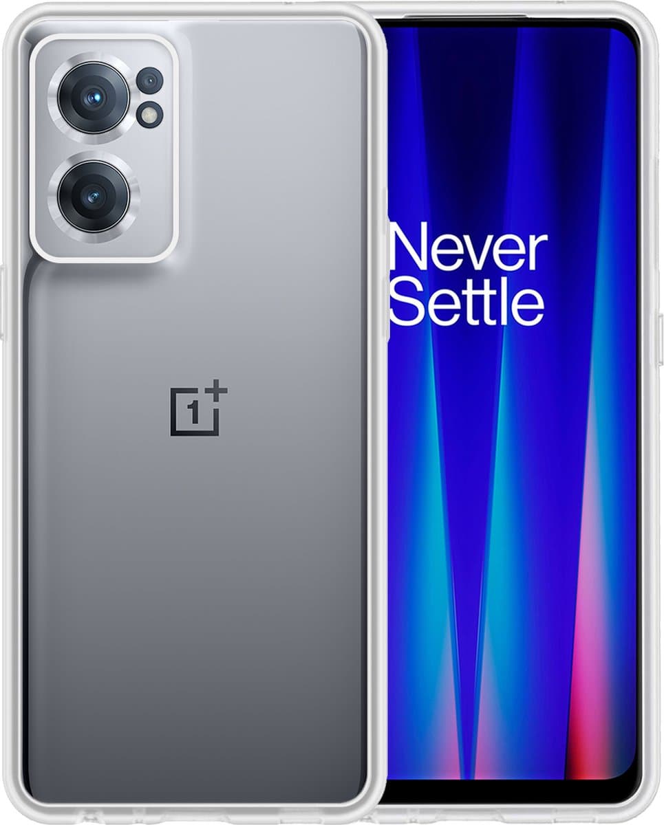 Hoesje - Geschikt voor OnePlus Nord CE 2 - Sterk & Shockproof - Siliconen Case - Hoes Cover - Telefoonhoes - Transparant