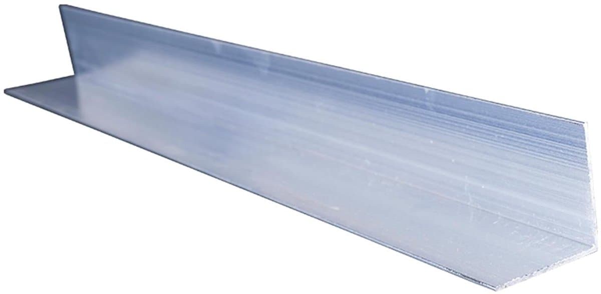 Aluminium Hoekprofiel - L-profiel Randbescherming - Muren Afwerken - Eenvoudig te Verwerken - 80x500 mm - Aluminiumkleur