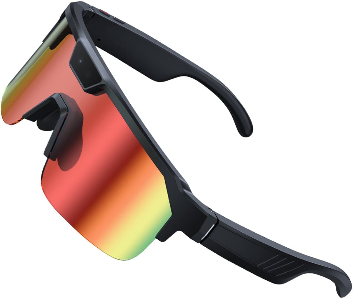Zeblaze Fietsbrillen Heren - AI Sportbril met Camera - UV 400 - Sport Zonnebril - Sportbril - Mountainbike - Wielren - Ski - Wintersport - Unisex Polariserende Zonnebril - Oranje