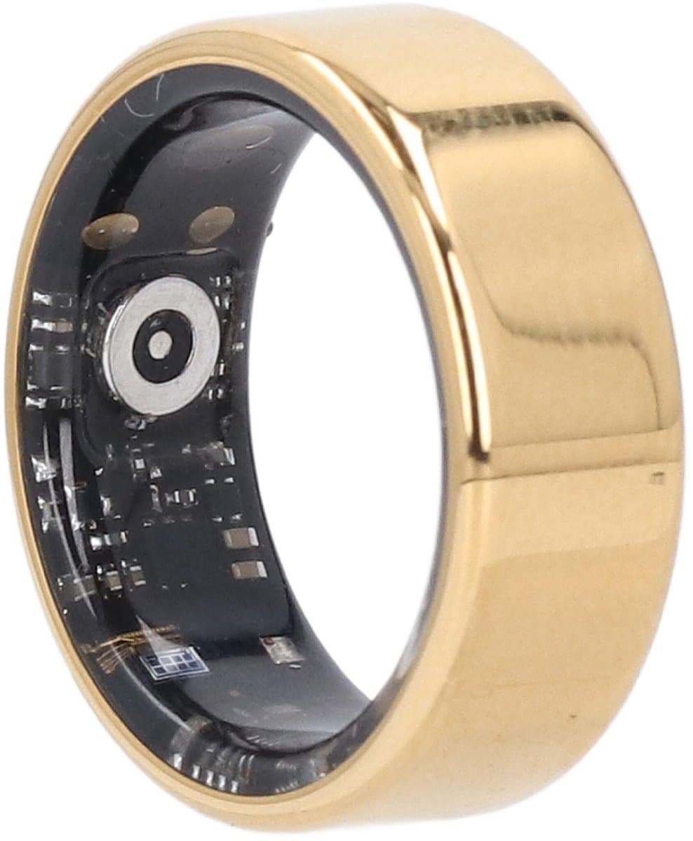 Smart Ring Fitness Tracker - IP68 Waterproof, RVS, Real-time Data Sync, Magnetisch Opladen