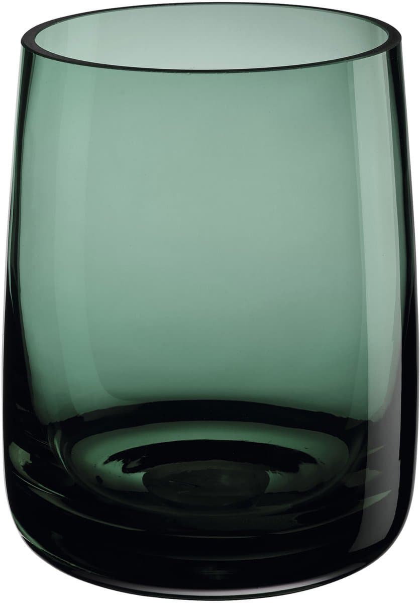 ASA Selection Vaas-lantaarn Ajana, decoratieve vaas, kandelaar, glas, groen, 18 cm, 88022009